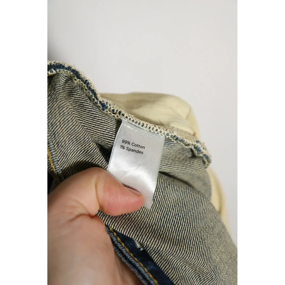 Flint & Tinder Huckberry Slim Fit Dark Wash Mens Jeans 36x34 Stretch